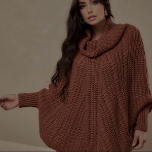 charlotte russe Cozy Red Knit Sweater